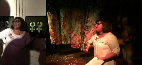 Full name Probably Margaret encouraging us to fight our way through SEXISM, MISOGYNY AND SUPREMACY. 