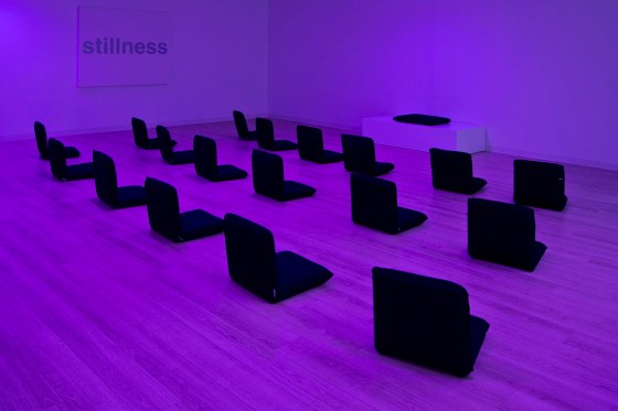 Suze Yalof Schwartz at the Unplug Meditation Center